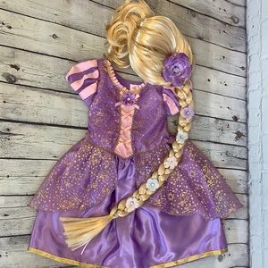 Disney Rapunzel Dress with Wig